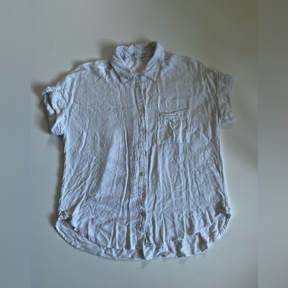 Jane and Delancey White Button Down Shirt